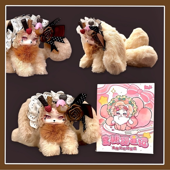 Tutulong Fantasy Creatures Honey Star Drops Plush Claw Chocolate - Picture 15 of 17